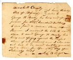 Bill of Sale of an Enslaved Person Named Hannea by George H. Moseley