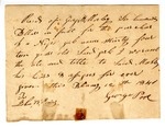 Bill of Sale of an Enslaved Person Named Misety by G. H. Moseley