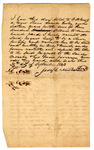 Bill of Sale of an Enslaved Person Named Cisley by G. H. Moseley