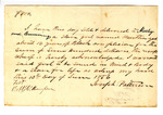 Bill of Sale of an Enslaved Person Named Martha by Cummings Moseley