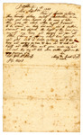 Bill of Sale of an Enslaved Person Named Ester by Louisa Callaway