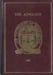 The Advocate by University of Mississippi. School of Law, Martha Jane Ellis, and Guthrie T. Abbott