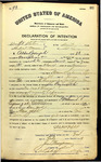 Declaration of Intention for Albert Joseph by United States. Department of Commerce and Labor