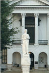 Lafayette County Courthouse and Confederate Civil War monument, image 002 by Author Unknown