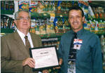 John Leslie presented with the Sam Walton American Hometown Leadership Award, image 001 by Author Unknown