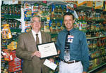 John Leslie presented with the Sam Walton American Hometown Leadership Award, image 002 by Author Unknown