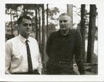 John Leslie with Soil Conservationist Travis King on the Leslie Angus Ranch, image 002 by Author Unknown