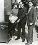 John Leslie and William Winter outside The Oxford Eagle newspaper. by Author Unknown