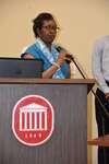 Ms. Vinson at podium, vertical by Mississippi Alliance for Minority Participation