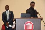 Two male students at podium, horizontal by Mississippi Alliance for Minority Participation