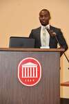 Male student at podium, vertical by Mississippi Alliance for Minority Participation