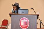 Male student wearing hat at podium, horizontal by Mississippi Alliance for Minority Participation