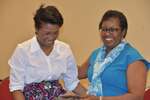 Female student laughs with Ms. Vinson by Mississippi Alliance for Minority Participation