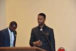 Two male students at podium, horizontal by Mississippi Alliance for Minority Participation