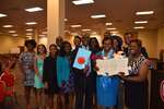 Group photo with gifts by Mississippi Alliance for Minority Participation