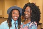 Close up of male student in hat and female student by Mississippi Alliance for Minority Participation