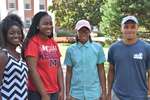 2016. Close up of four students: three female, one male by Mississippi Alliance for Minority Participation