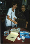 Judy Brewer and unidentified woman by Author Unknown