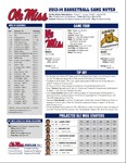 Ole Miss Game Notes North Carolina A&T by Ole Miss Athletics. Men's Basketball