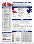 Ole Miss Game Notes Penn State by Ole Miss Athletics. Men's Basketball