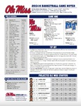 Ole Miss Game Notes MTSU by Ole Miss Athletics. Men's Basketball