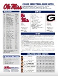 Ole Miss Game Notes Kentucky by Ole Miss Athletics. Men's Basketball