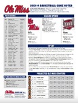 Ole Miss Game Notes Troy by Ole Miss Athletics. Men's Basketball
