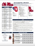 Ole Miss Game Notes Dayton by Ole Miss Athletics. Men's Basketball