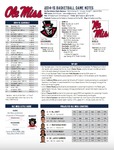 Ole Miss Game Notes Austin Peay by Ole Miss Athletics. Men's Basketball