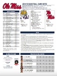 Ole Miss Game Notes LSU by Ole Miss Athletics. Men's Basketball