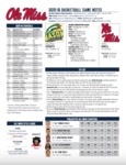 Ole Miss Game Notes George Mason by Ole Miss Athletics. Men's Basketball