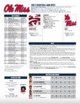 Ole Miss Game Notes Morehouse by Ole Miss Athletics. Men's Basketball
