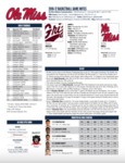 Ole Miss Game Notes Montana by Ole Miss Athletics. Men's Basketball