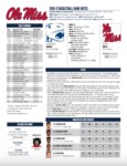 Ole Miss Game Notes South Alabama by Ole Miss Athletics. Men's Basketball