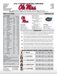 Ole Miss Game Notes WBB at Florida by Ole Miss Athletics. Women's Basketball