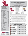 Ole Miss Game Notes WBB v. LSU