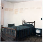Study at Rowan Oak with bed and writing for "A Fable" on wall: Image 3 by Edwin E. Meek
