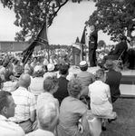 J. P. Coleman speaking at rally: Image 2 by Edwin E. Meek
