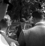 News reporters gather outside Lyceum: Image 10 by Edwin E. Meek