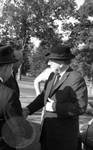 Govenor Ross Barnett greeting unidentified man: Image 1 by Edwin E. Meek