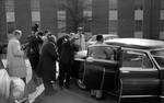 James Meredith, at his car, surrounded by news reporters: Image 4 by Edwin E. Meek