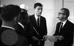 James Meredith and John Doar speak with Dr. Allen Cabaniss by Edwin E. Meek