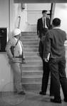 Guards at stairs in Bondurant Hall: Image 2 by Edwin E. Meek