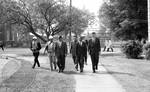 James Meredith escorted to class in Peabody Hall: Image 1 by Edwin E. Meek