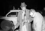 James Meredith leaves dorm at night: Image 8 by Edwin E. Meek