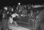 James Meredith leaves dorm at night: Image 10 by Edwin E. Meek