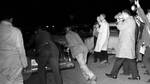 James Meredith leaves dorm at night: Image 11 by Edwin E. Meek