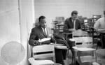 James Meredith seated in class: Image 3 by Edwin E. Meek