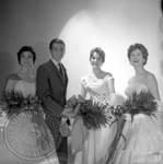 Young man with Miss University winner and two unidentified women: Image 2 by Edwin E. Meek