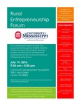 Rural Entrepreneurship Forum, 2016 by University of Mississippi. McLean Institute for Public Service and Community Engagement